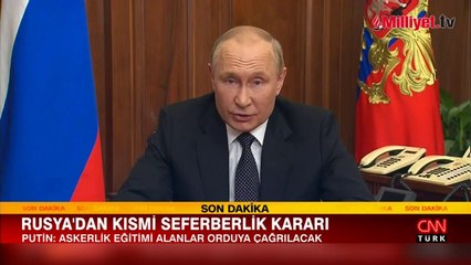 Putin 'kısmi seferberlik' ilan etti