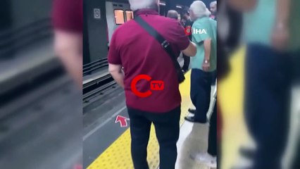 Ankara metrosunda raylara atlayan şahıs yaralı olarak kurtarıldı