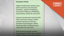 Pemilihan UMNO | RoS lulus UMNO pinda perlembagaan