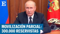 Putin decreta la movilización parcial en Rusia