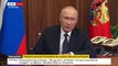Guerre en Ukraine - Le président russe Vladimir Poutine annonce ce matin une 