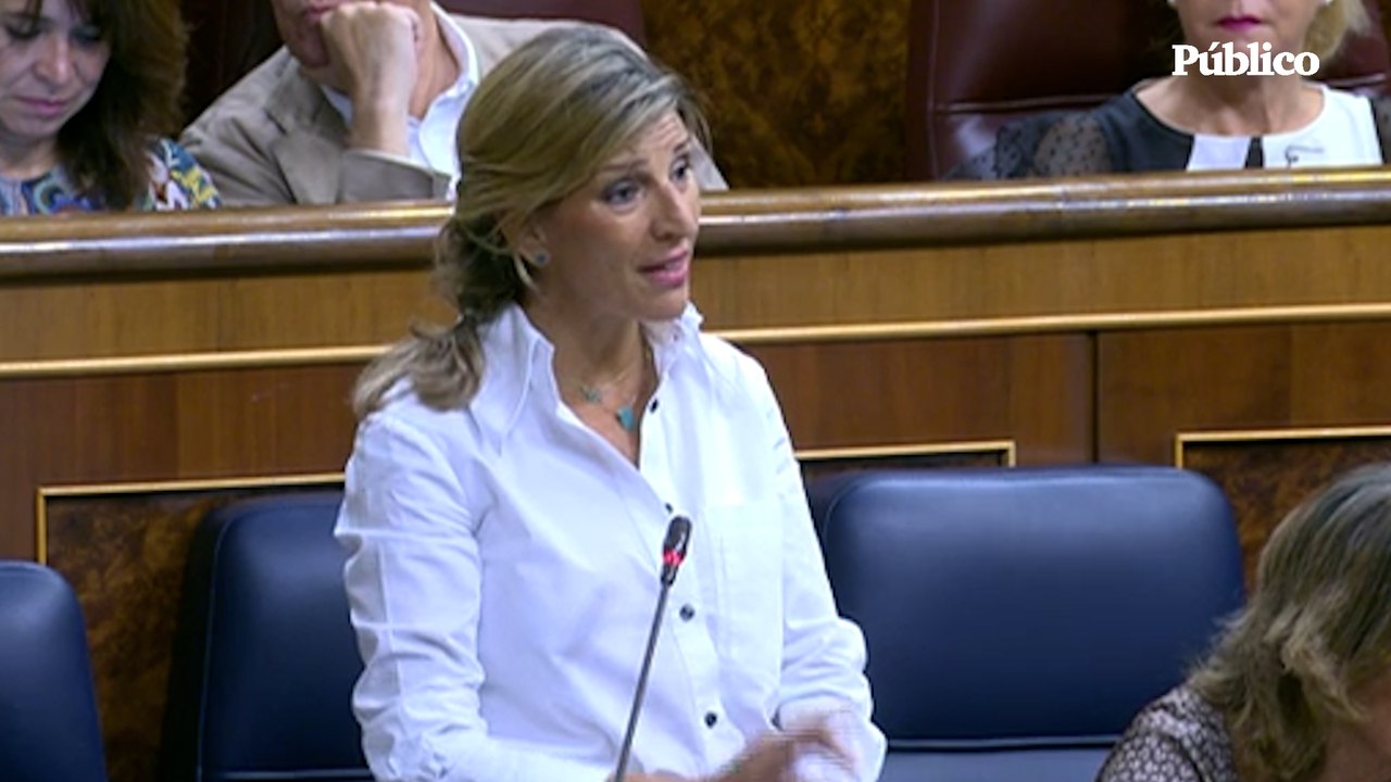 Yolanda Díaz, a Inés Mª Cañizares (Vox): "¿Sabe por qué tienen esa inquina por la reforma laboral? Porque va en contra de su programa"