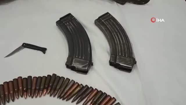 Elazığ haber... Elazığ'da düzenlenen operasyonda kalaşnikof ele geçirildi