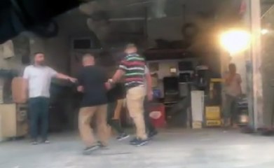 Oto tamircilerin taşlama makinesi kavgası