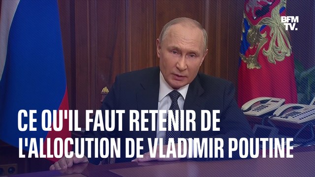 Poutine décrète la mobilisation partielle en Russie et se dit prêt à utiliser toutes les armes pour protéger son pays