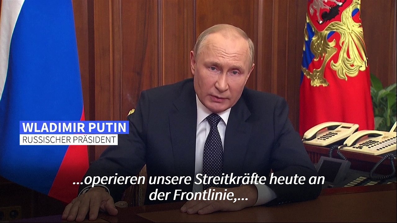 Ukraine: Putin ruft zur 'Teilmobilmachung' auf