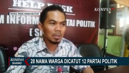 28 Warga Pangkalpinang Dicatut Namanya oleh 12 Partai Politik Peserta Pemilu