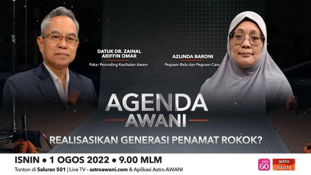 Agenda AWANI: Realisasikan Generasi Penamat Rokok