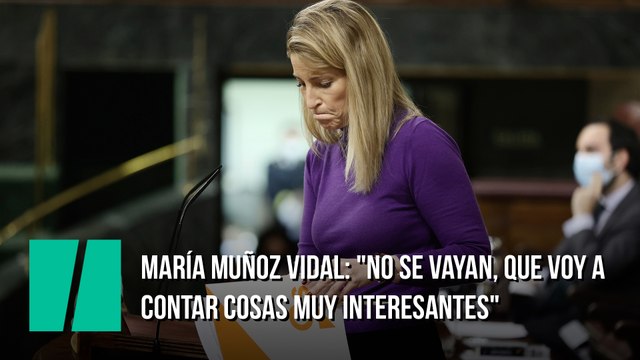 María Muñoz Vidal (Ciudadanos), en el Congreso: No se vayan, que voy a contar cosas muy interesantes