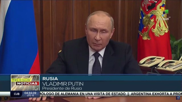 El presidente Vladímir Putin anunció la movilización militar parcial en Donbas y Jerson
