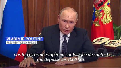 Ukraine: Poutine annonce une "mobilisation partielle" en Russie
