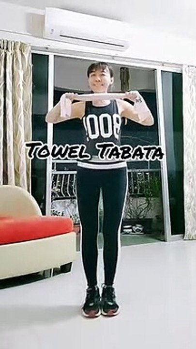 ◤FIT男FIT女◢Tabata毛巾操  锻炼全身 加速燃脂