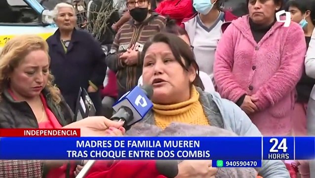 Independencia: familias de madres que murieron tras ser atropelladas por combis exigen justicia
