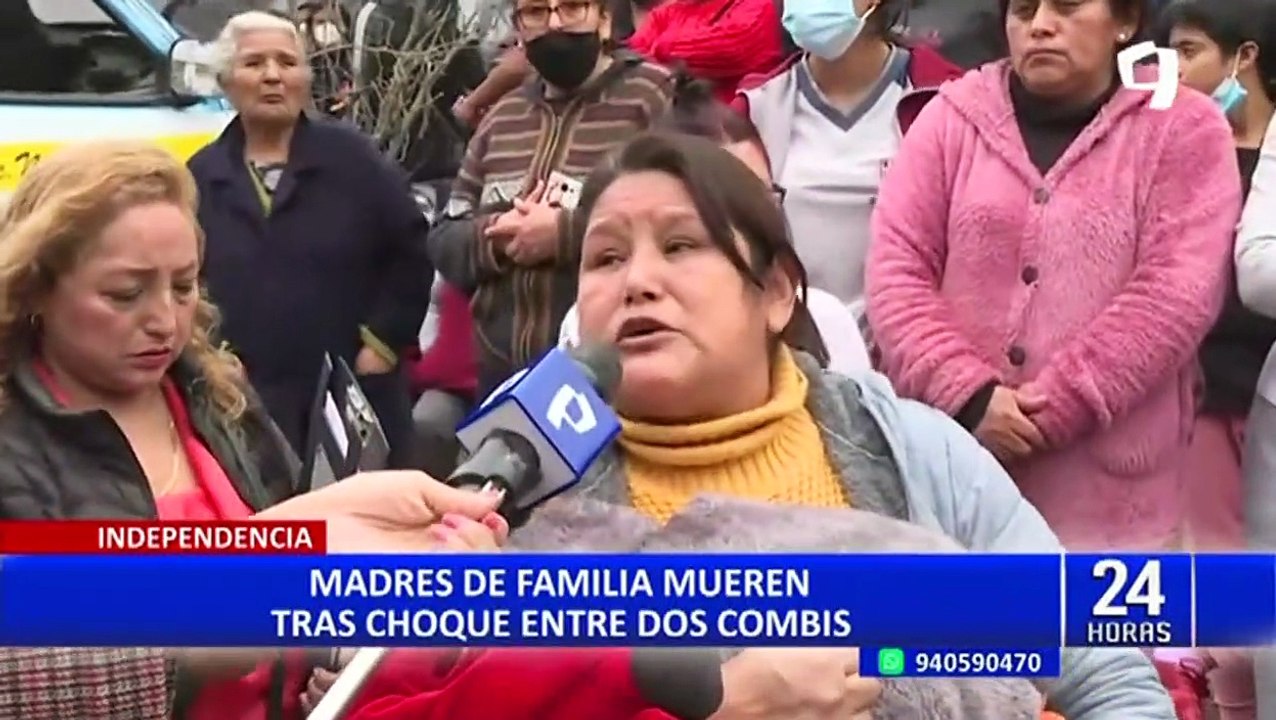 Independencia: familias de madres que murieron tras ser atropelladas por combis exigen justicia