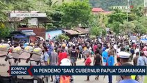 Sebanyak 14 Orang Dan Senjata Tajam Diamankan Dalam Aksi Demo Save Gubernur Papua