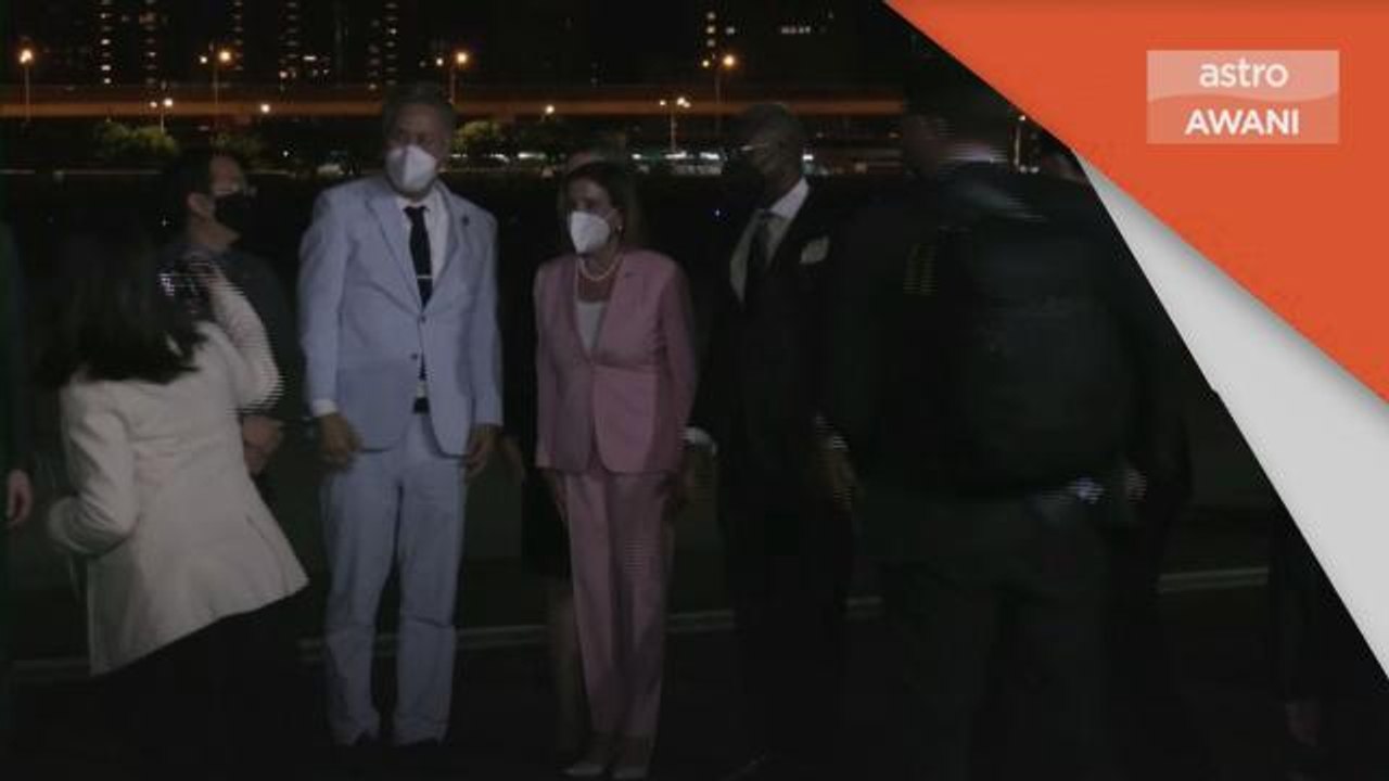 Lawatan Pelosi | Pelosi dan delegasi selamat tiba di Taiwan