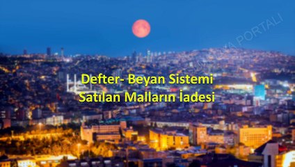 Descargar video: Defter  Beyan Sistemi Satılan Malların İadesi