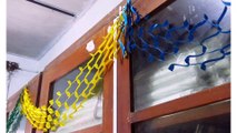 Wall Decoration Ideas With Paper Easy | papar garland | Paper Chain|wall Hanging|Art Is Part Of Life