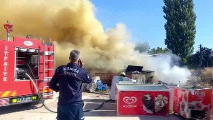 Son dakika haber | İşyeri bahçesinde çıkan yangın söndürüldü