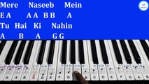 Mere Naseeb Mein Tu Hai Ki Nahin Piano Tutorial with Notes | Naseeb | Julius Murmu Keyboard | Pjtl