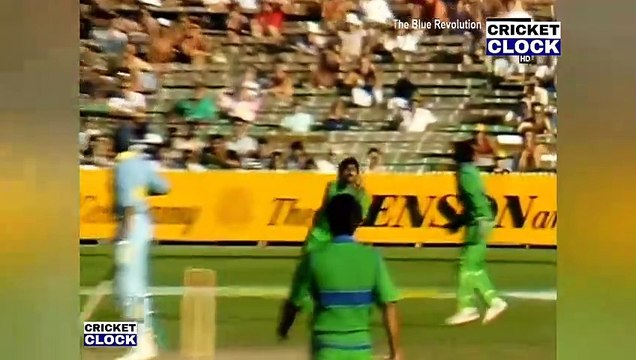 India vs Pakistan 1985 - IMRAN KHAN 4 Wickets for 27 vs India - Nail Bitting Bowling by IMRAN KHAN