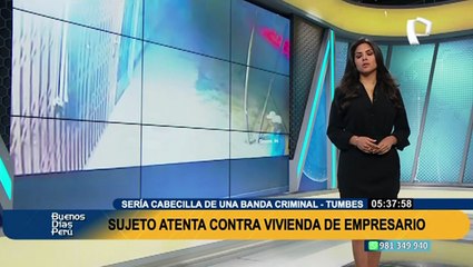 Tumbes: capturan a delincuente de 19 años tras atentar contra la vivienda de empresario
