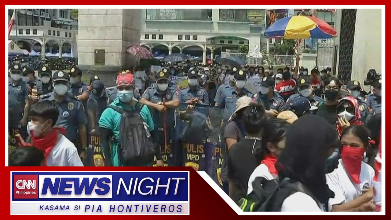 Pro at anti-Marcos groups, muntik magkainitan sa Quiapo, Maynila