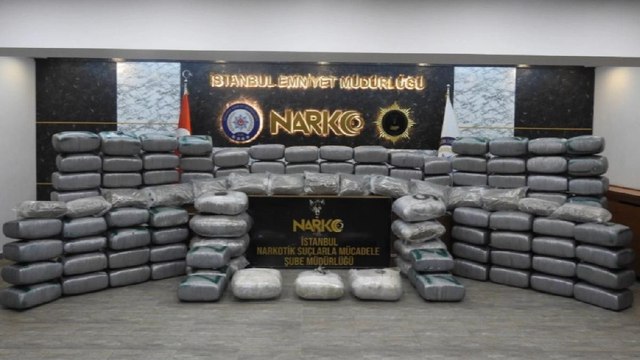 İstanbul’da 593 kilo uyuşturucu ele geçirildi