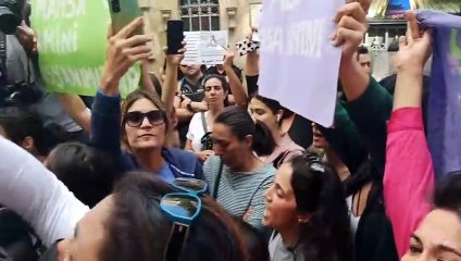İran Konsolosluğu önünde protesto: Mahsa Amini isyanımızdır