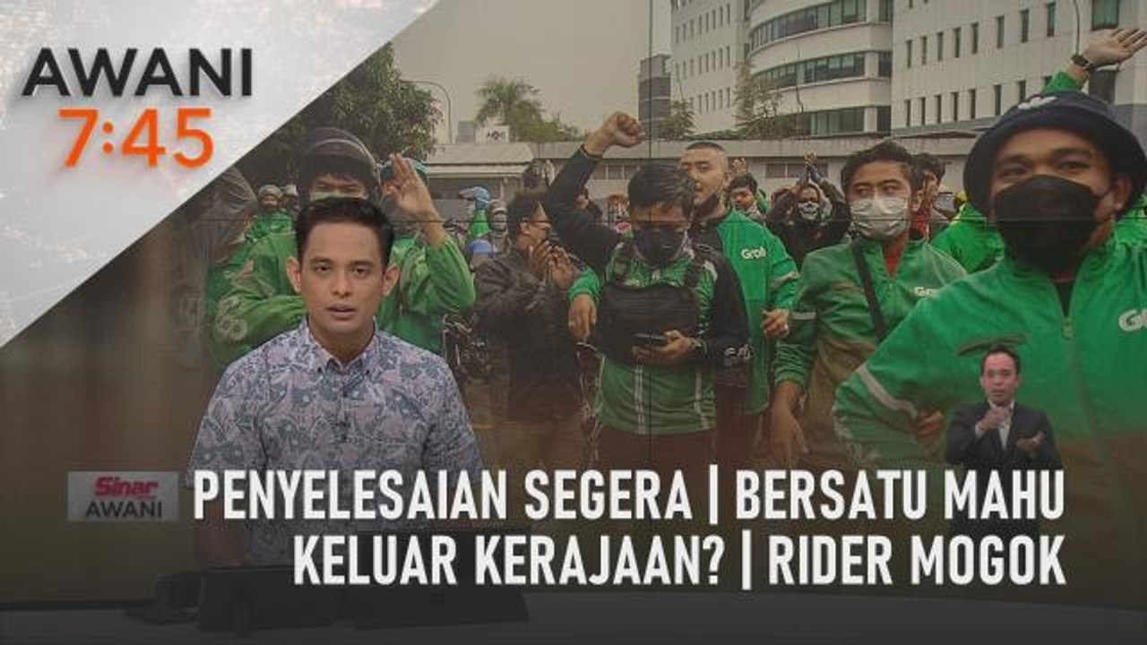 AWANI 7:45 [05/08/2022] - Penyelesaian segera | Bersatu mahu keluar kerajaan? | Rider mogok