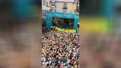 Xoel López en la Plaza del Trigo en el 25 aniversario de Sonorama Ribera