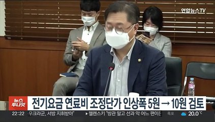 전기요금 연료비 조정단가 인상폭 5원→10원 검토