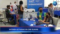 Intensa actividad durante el cierre de inscripciones de candidaturas en el CNE del Guayas