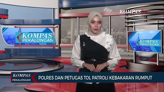 Polres dan Petugas Tol Patroli Kebakaran Rumput