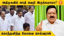 Kovai Selvaraj | "ஜாதி பற்றி பேசிய செங்கோட்டையன் அதிமுகவில் இருந்து  விலக வேண்டும்"
