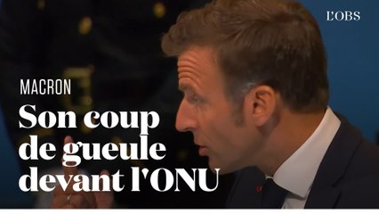 Guerre en Ukraine : le coup de gueule de Macron à la tribune de l'ONU contre les pays neutres