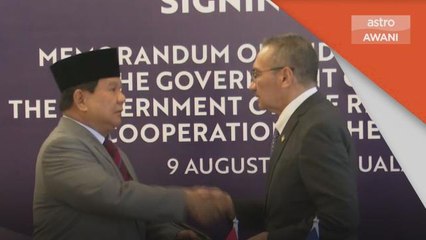 Kerjasama Pertahanan | Malaysia, Indonesia tandatangan MoU luaskan kerjasama
