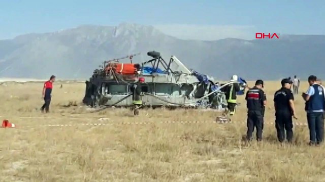 Yangın söndürme helikopteri düştü! 1 ölü 4 yaralı