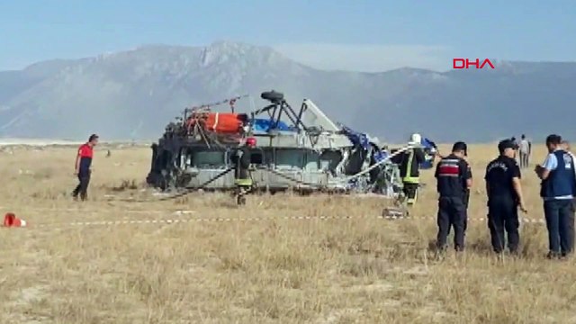 Denizli’de yangın söndürme helikopteri düştü!