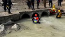 Marche, sommozzatori nel fiume Nevola cercano ultimi due dispersi