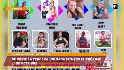 Se viene la tercera jornada fitness el próximo 1° de octubre