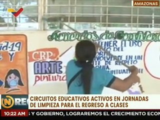 Activados los circuitos educativos con jornadas de limpieza para el regreso a clases en Amazonas