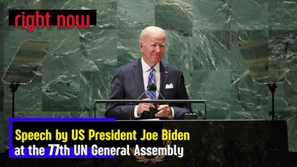 Download Video: Joe Biden, President of the United States, addresses the 77th session of the UN General Assembly.