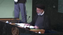 İran Cumhurbaşkanı Reisi, BM kürsüsünde Kasım Süleymani'nin fotoğrafını gösterdi