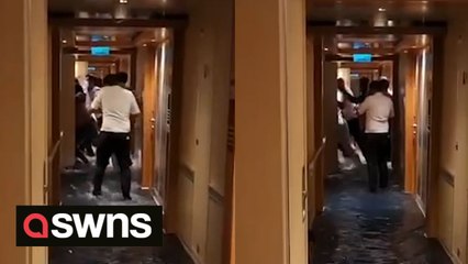 Mum's relaxing cruise with friends was struck with disaster when she woke to find her room flooding like a scene from TITANIC