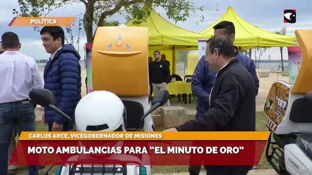 Moto ambulancias para “el minuto de oro”