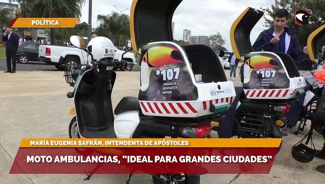 Moto ambulancias, “ideal para grandes ciudades”
