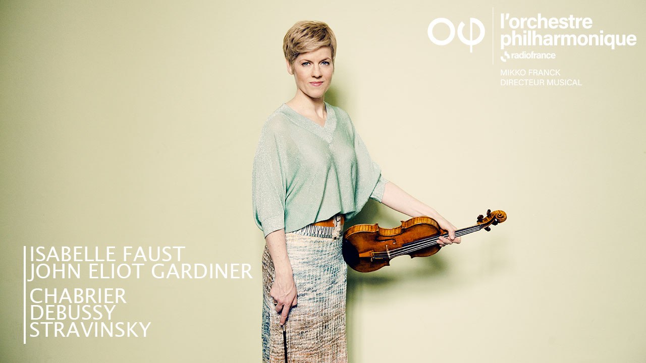 La violoniste Isabelle Faust dans le concerto pour violon et orchestre de Stravinsky, dirigé par John Eliot Gardiner