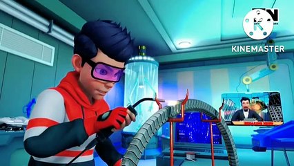 Darkston and iksen fiting then the super hero come