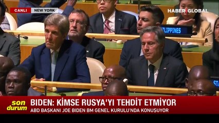 BM Genel Kurulu'nda konuşan Biden'dan Putin'e "nükleer" cevabı!